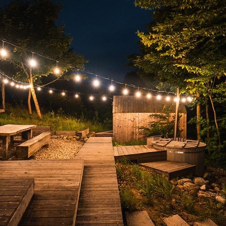 Domek Dla Pary Kaszuby Linia Brzegowa Jezioro Prywatny Las Roztoka  Exteriér fotografie